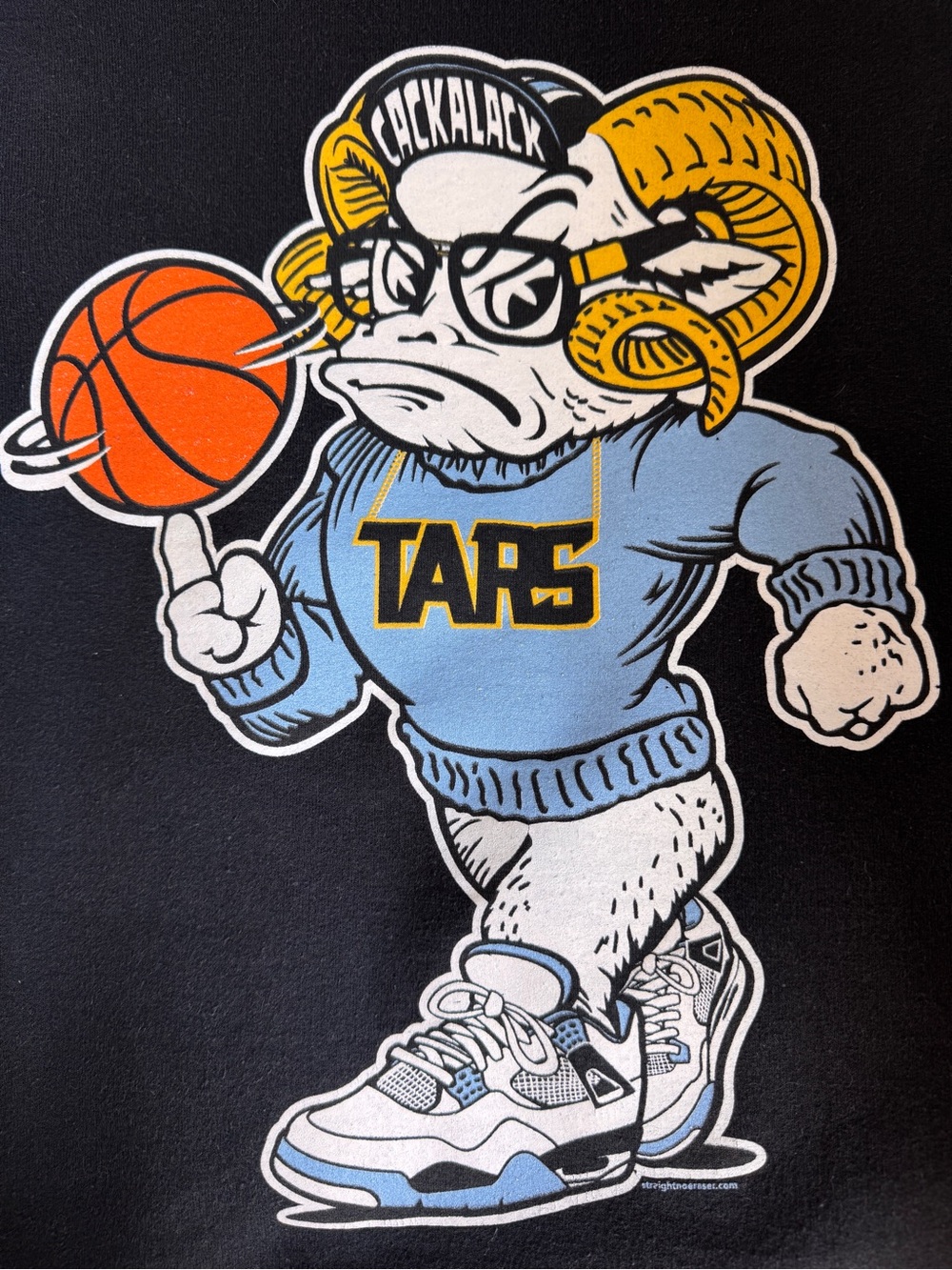 UNC Tar Heels TARS BLACKMON Crewneck Sweatshirt Black Size M/L College Gameday - Picture 4 of 7